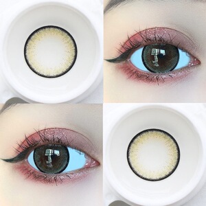 买一送一绿野仙踪绿美瞳女网红款年抛大小直径混血欧美14.2艾晶ka