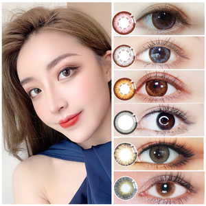 2片装小黑小巧印度idolpro焦糖色小直径自然混血美瞳网红同款vs