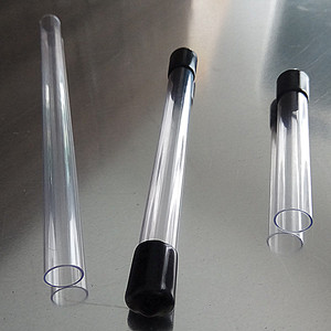 带盖透明PVC管 硬管 塑料筒 五金磁钢螺杆包装管外径10内径9