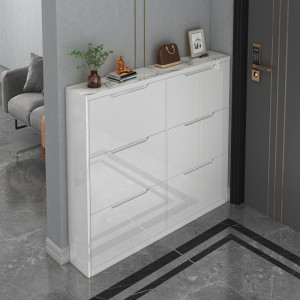 翻斗鞋柜烤漆现代简约17cm客厅玄关柜门厅柜家用门口进门27人付款430