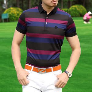 奔驰半袖t恤夏季欧美男装时尚拼色桑蚕丝短袖t恤衫商务翻领polo衫