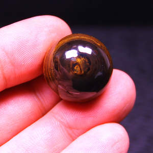 九眼页岩石 蒙天珠 老坑料 黑炭一眼20mm圆珠 玉化极好