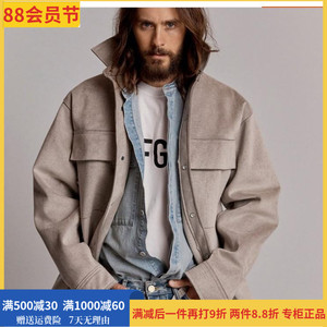 fear of god fog 第六季高街重磅牛皮麂皮绒面皮衣夹克外套男女潮