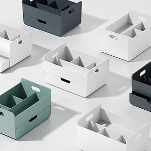 韩国SYSMAX多功能收纳盒收纳架桌面储物盒创意时尚杂物收纳办公用
