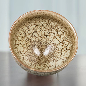 宋风居名师建盏茶杯手工龟裂灰贝陶瓷茶盏高端茶具家用品茗主人杯