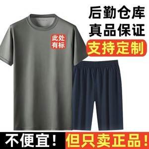 可定制3543新式体能训练服速干t恤作训短袖正品夏季短裤男女套装