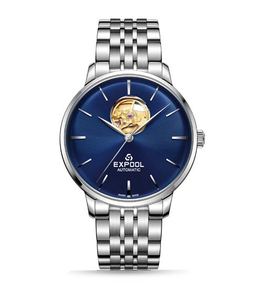 新款正品EXPOOL依保路瑞士手表时尚镂空钢带机械表男表83.11.101