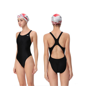 英发专业泳衣三角女士连体泳装成人儿童游泳训练比赛无袖无胸垫