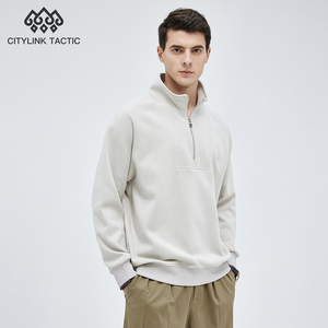 连帽开衫卫衣男士春季美式潮流宽松加绒杏色男生外套秋冬16人付款149