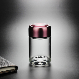 单层玻璃杯 耐热透明喝茶水杯车载杯子便携女士迷你泡茶180ml茶杯