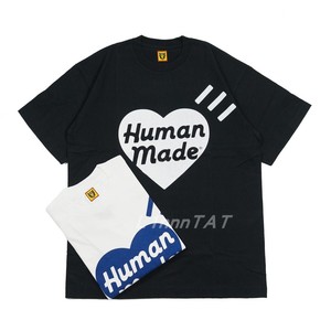 human made hm heart logo 东京限定白蓝 大爱心 男女情侣短袖t恤