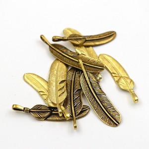 纯铜goros复刻高桥吾郎羽毛吊坠钥匙扣挂坠手工复古财布链装饰扣