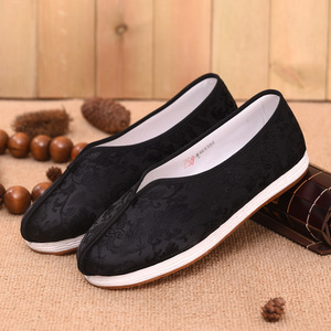 圆口手工纳底布鞋