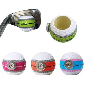 高尔夫配件用品新款球形雪茄烟架便携烟筒带磁铁可吸附小巧球场用