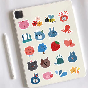 40张漂亮动物贴纸儿童卡通贴画幼儿园早教奖励男孩宝宝女孩粘贴纸