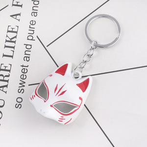 ps4游戏女神异闻录5钥匙扣周边稻荷神传统狐狸面具日式和风挂件p5