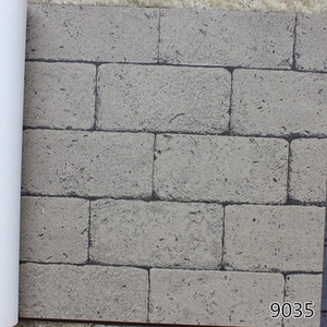 墙纸大砖块纹 中式仿古文化 城墙土坯方砖 特色酒楼酒庄饭店包厢