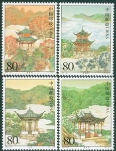 好邮苑 2004-27中国名亭特种邮票 爱晚亭 琵琶亭 兰亭 醉翁亭