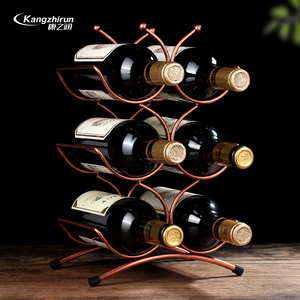 创意欧式红酒架摆件现代简约简易葡萄酒瓶架子酒柜装饰品摆件