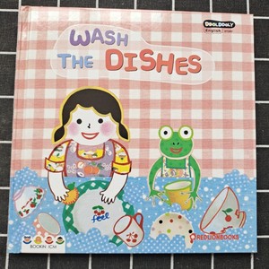 小压痕特价 精装儿童绘本wash the dishes 洗盘子 英文原版故事书