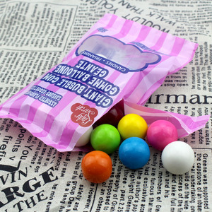 多彩混装烘焙点缀球形泡泡糖彩色大糖珠扭扭糖机可用多口味香糖果