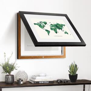 空开抽拉电表箱轨道开关框架画框自粘两联推拉画定制装饰带遮装饰