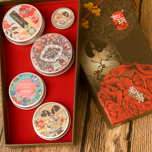 老上海如玥雪花膏姹紫嫣红5件套装礼品盒国货化妆品女人面霜正品