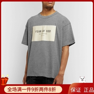 fear of god fog 第六季主线胸前 fg贴布logo t恤 男女宽松款短袖