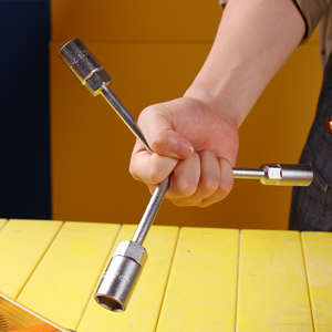 得力工具 三叉套筒扳手加长y型内六角轮胎拆卸汽修工具 dl8910