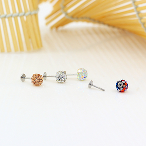 50儒商e派淘宝医用钢钉杠铃长杆耳钉耳骨钉多用迷你耳钉 双头钻 6