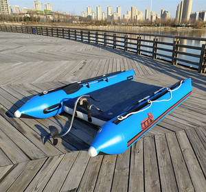 手摇马达推进器手动充气船钓鱼船皮划艇船外机尾挂机橡皮艇螺旋桨