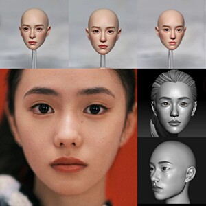硅胶雕塑蜡像头雕数字雕刻私人订制个人形象女友明星可配实体娃娃