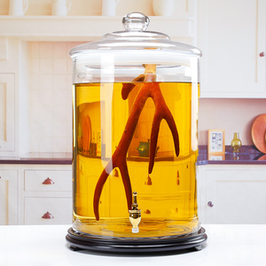 100斤家用泡酒专用酒瓶带龙头 50斤大容量密封药酒玻璃瓶高档酒坛