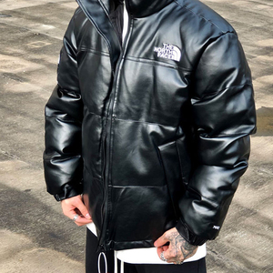 the north face/北面皮面羽绒棉服男士休闲户外1
