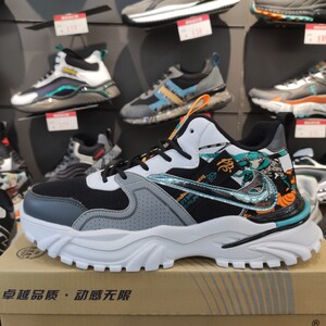 万宝莱老爹鞋男鞋2022春季新款超火皮叉网男士休闲潮鞋学生运动鞋