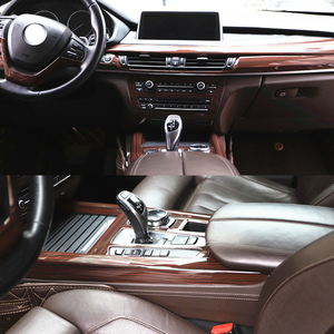 适用于15-18款宝马x5内饰改装桃木贴前台排档方向盘5d碳纤装饰件