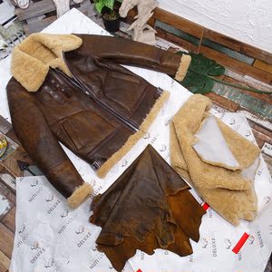 山羊皮皮毛一体男