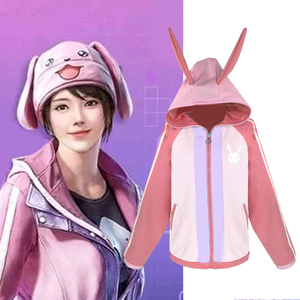 绝地求生衣服儿童吃鸡狂战萌兔套装卫衣和平精英男女同款连帽风衣