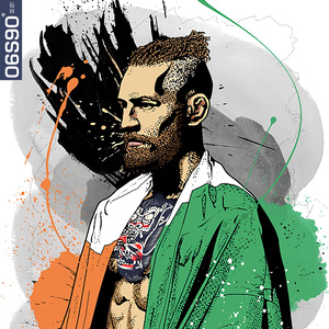 男t恤2022新款潮流 mma康纳麦格雷戈嘴炮综合格斗男短袖t恤 纯棉