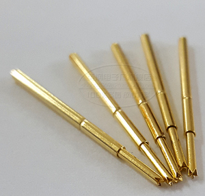 5mm长弹簧针 pa160-q1测试针 全镀金色pcb弹针