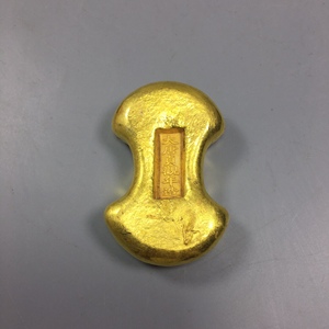 古代钱币金锭金币金元宝复古铜鎏金金条大唐贞观年造金锭影视道具