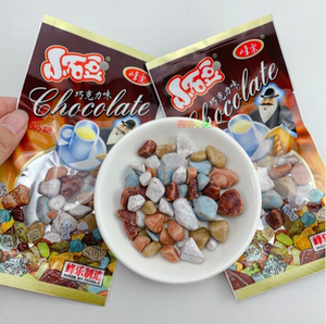峰乐小石头糖16g巧克力味奶糖小石豆90后怀旧童年回忆儿童节零食