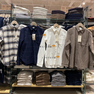 20款国内代购无印良品muji 女式 尖领法兰绒衬衫