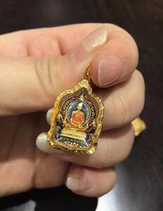 泰国佛牌正品 龙婆瑞 2563 十亿迷你自身像 纯金外壳