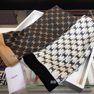 女士凯旋门老花真丝巾休闲飘带   深色款