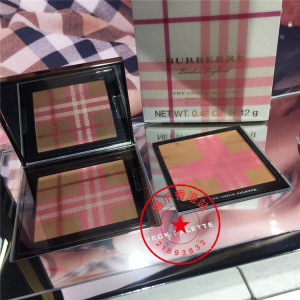 古早限量 burberry博柏利 bbr限量版经典格纹腮红修容两用盘12g
