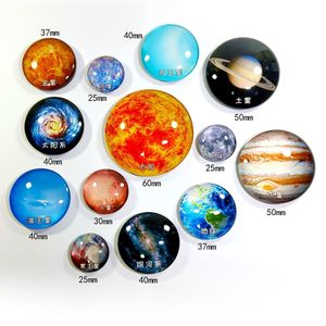 太阳系八大行星水晶玻璃磁性冰箱贴地球宇宙银河系天文教具模型套