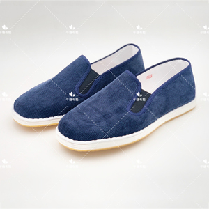 午塘布鞋非物质文化遗产纯手工千层底春季兰灯芯绒驼色酷奇咖啡