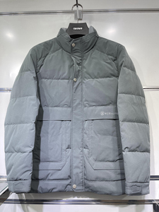 百天奴2021年冬季新款3702男士时尚休闲舒适保暖立领灰鸭绒羽绒服