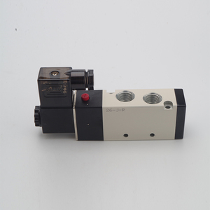 台湾亚德客气动单电控单向电磁阀4v310-10二位五通控制换向阀气阀